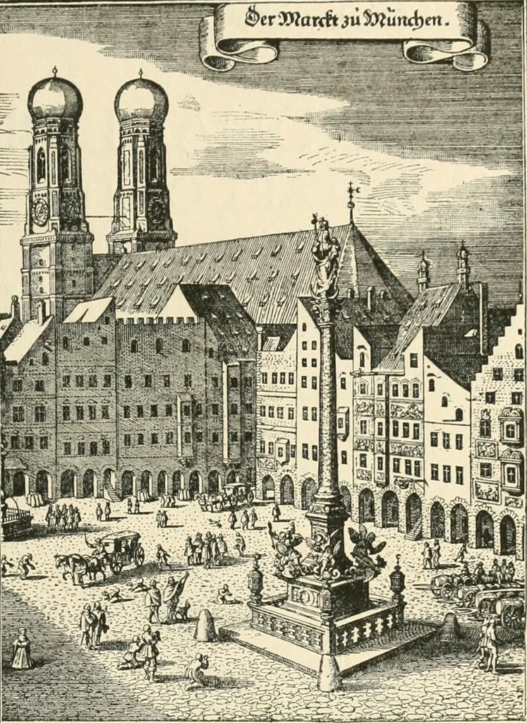 An illustration from Deutsche Baukunst des Mittelalters und der Renaissance : Old German architecture: Ancienne architecture Allemande, 1920, leaf 4