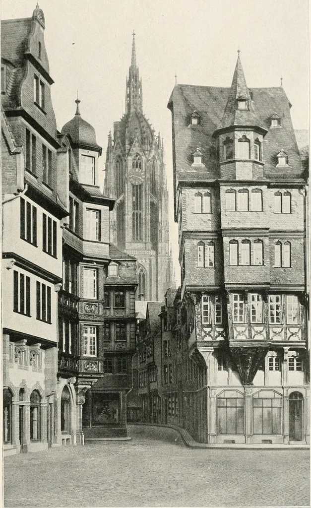 An illustration from Deutsche Baukunst des Mittelalters und der Renaissance : Old German architecture: Ancienne architecture Allemande, 1920, leaf 42