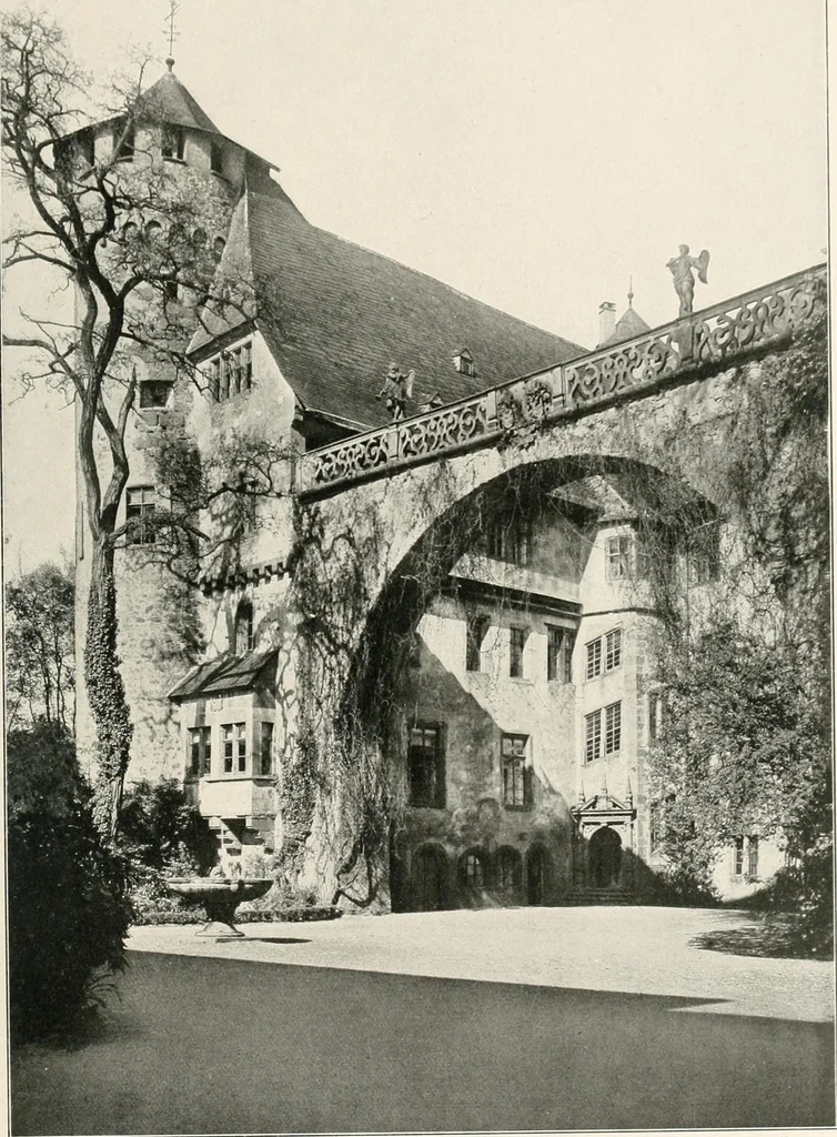 An illustration from Deutsche Baukunst des Mittelalters und der Renaissance : Old German architecture: Ancienne architecture Allemande, 1920, leaf 54