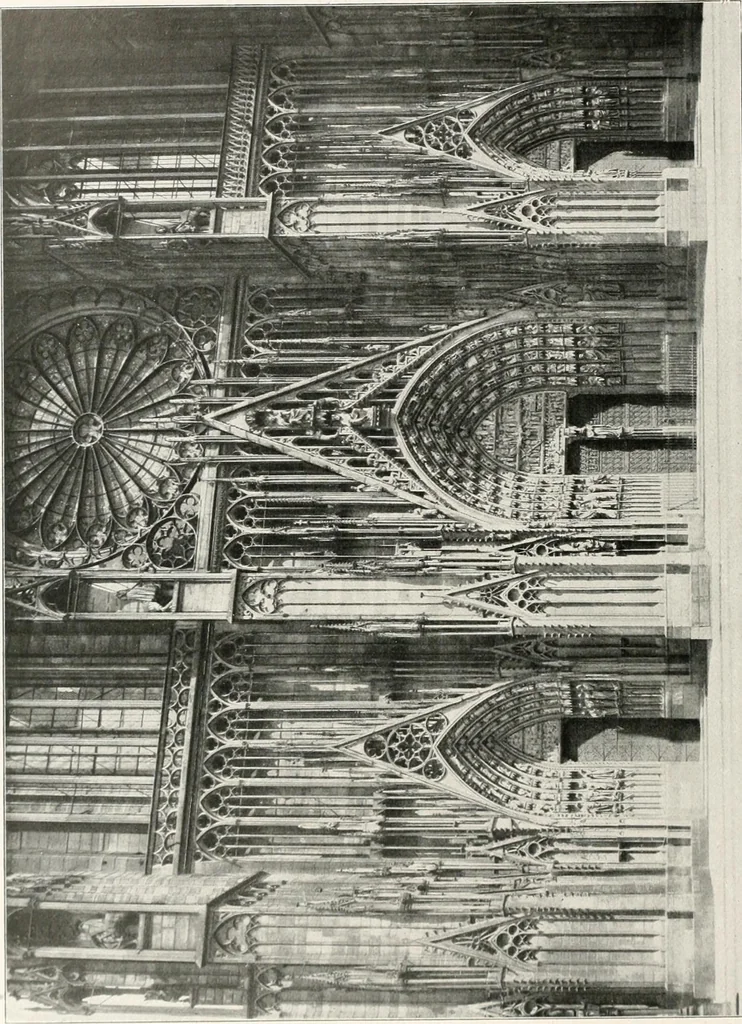 An illustration from Deutsche Baukunst des Mittelalters und der Renaissance : Old German architecture: Ancienne architecture Allemande, 1920, leaf 63