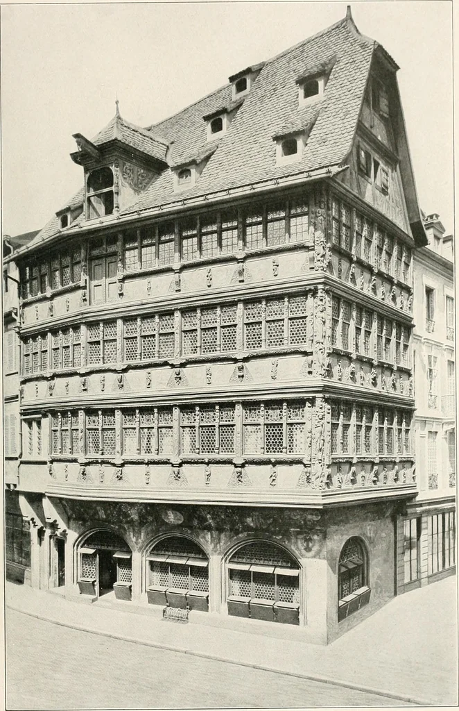 An illustration from Deutsche Baukunst des Mittelalters und der Renaissance : Old German architecture: Ancienne architecture Allemande, 1920, leaf 68