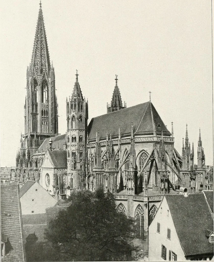 An illustration from Deutsche Baukunst des Mittelalters und der Renaissance : Old German architecture: Ancienne architecture Allemande, 1920, leaf 69