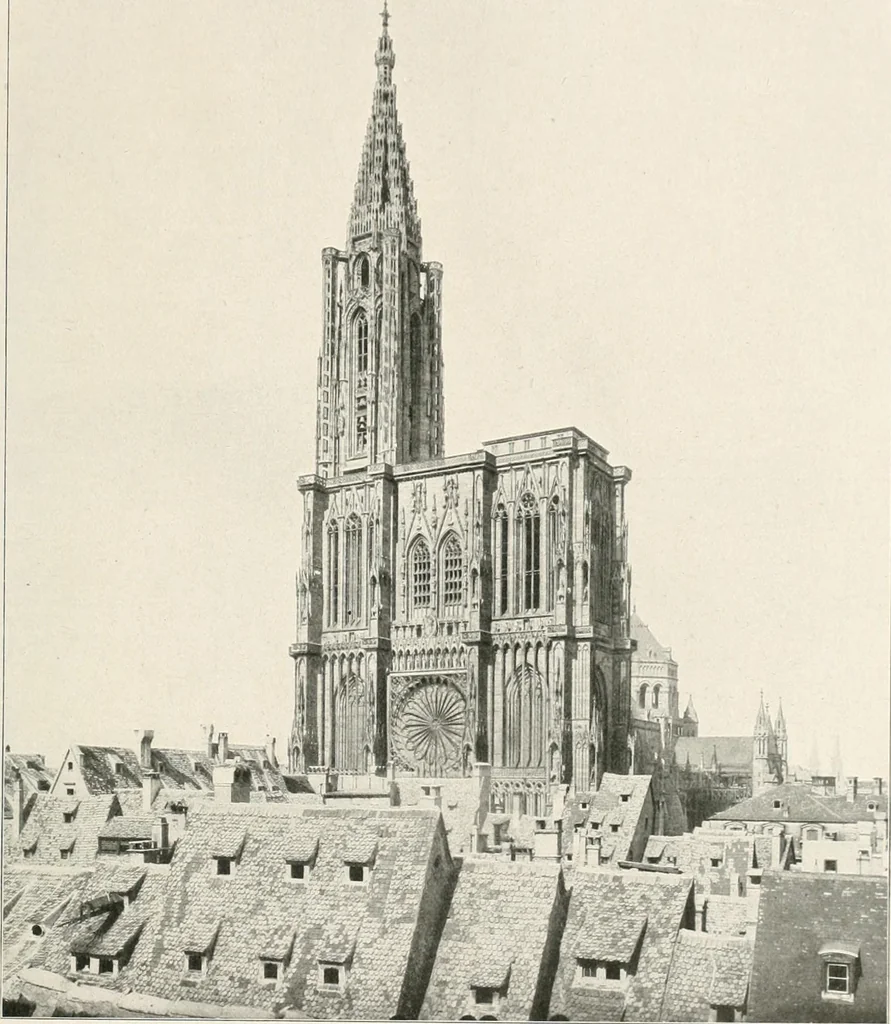 An illustration from Deutsche Baukunst des Mittelalters und der Renaissance : Old German architecture: Ancienne architecture Allemande, 1920, leaf 72