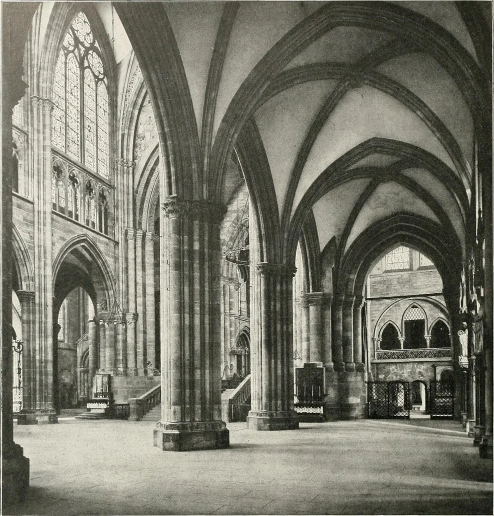 An illustration from Deutsche Baukunst des Mittelalters und der Renaissance : Old German architecture: Ancienne architecture Allemande, 1920, leaf 75