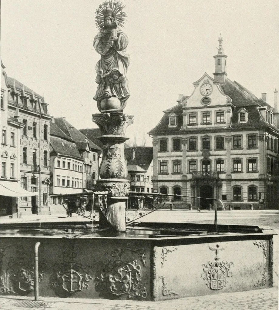 An illustration from Deutsche Baukunst des Mittelalters und der Renaissance : Old German architecture: Ancienne architecture Allemande, 1920, leaf 79