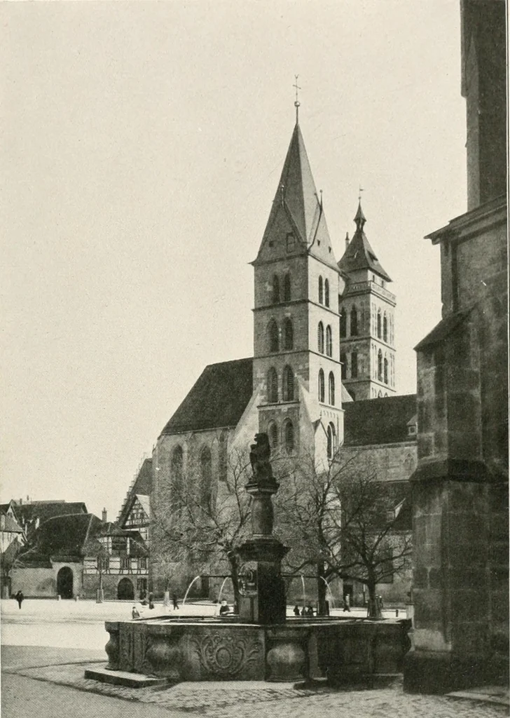 An illustration from Deutsche Baukunst des Mittelalters und der Renaissance : Old German architecture: Ancienne architecture Allemande, 1920, leaf 80