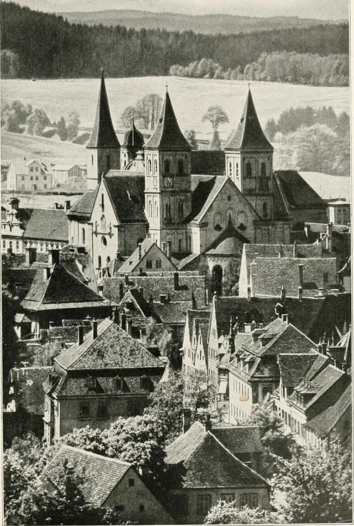 An illustration from Deutsche Baukunst des Mittelalters und der Renaissance : Old German architecture: Ancienne architecture Allemande, 1920, leaf 82
