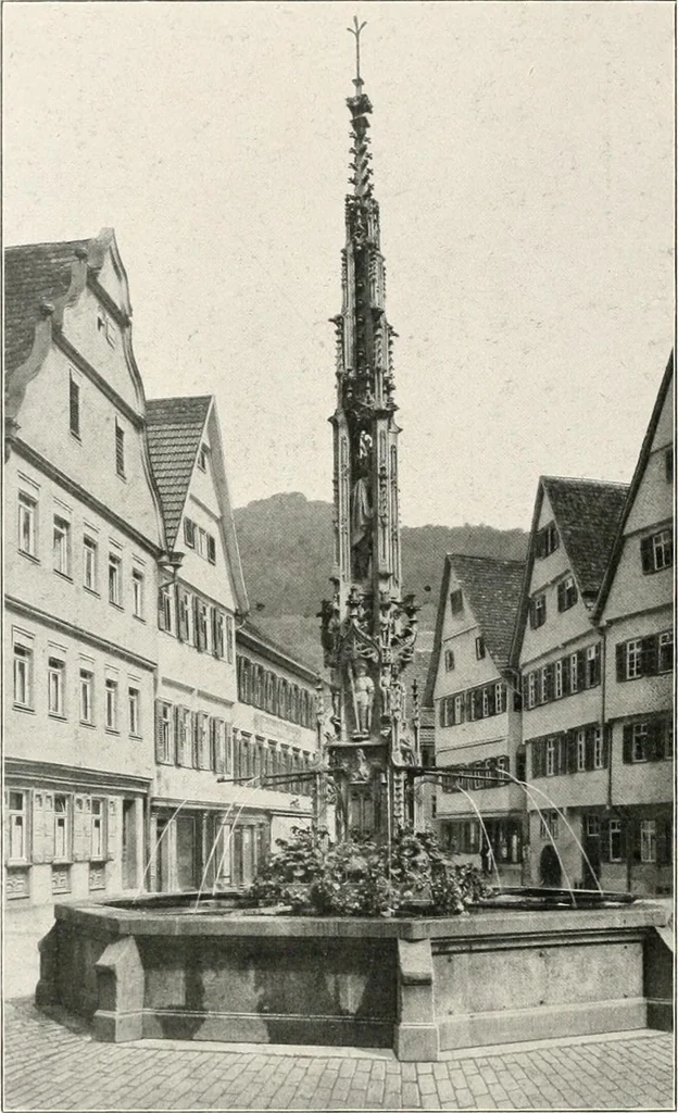 An illustration from Deutsche Baukunst des Mittelalters und der Renaissance : Old German architecture: Ancienne architecture Allemande, 1920, leaf 83