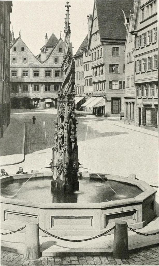 An illustration from Deutsche Baukunst des Mittelalters und der Renaissance : Old German architecture: Ancienne architecture Allemande, 1920, leaf 87