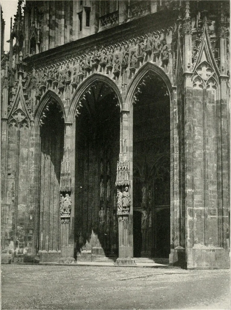 An illustration from Deutsche Baukunst des Mittelalters und der Renaissance : Old German architecture: Ancienne architecture Allemande, 1920, leaf 88