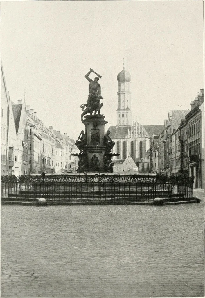 An illustration from Deutsche Baukunst des Mittelalters und der Renaissance : Old German architecture: Ancienne architecture Allemande, 1920, leaf 95