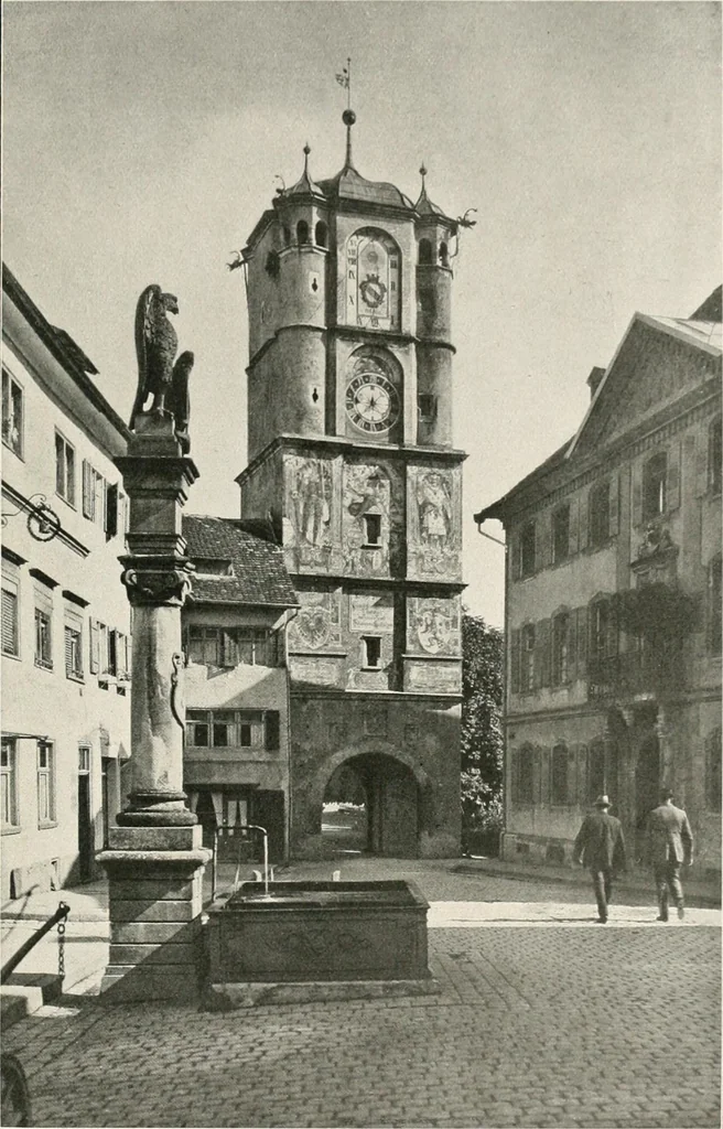 An illustration from Deutsche Baukunst des Mittelalters und der Renaissance : Old German architecture: Ancienne architecture Allemande, 1920, leaf 98