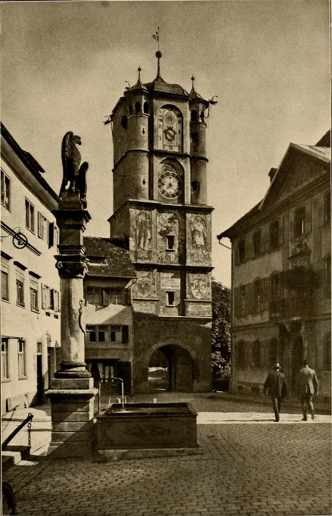 An illustration from Deutsche Baukunst des Mittelalters und der Renaissance = old German architecture, 1922, leaf 104