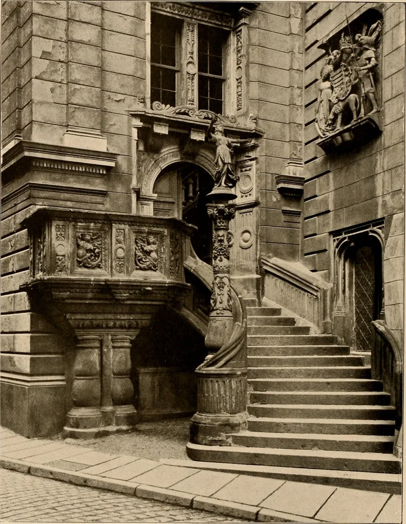 An illustration from Deutsche Baukunst des Mittelalters und der Renaissance = old German architecture, 1922, leaf 143