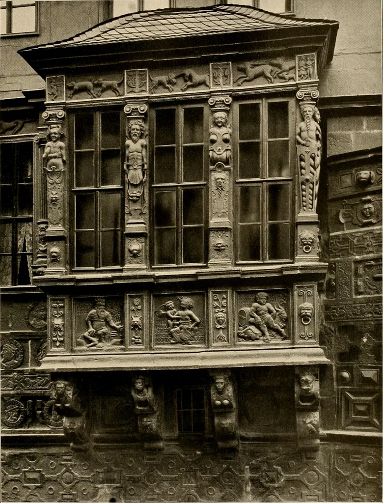 An illustration from Deutsche Baukunst des Mittelalters und der Renaissance = old German architecture, 1922, leaf 194