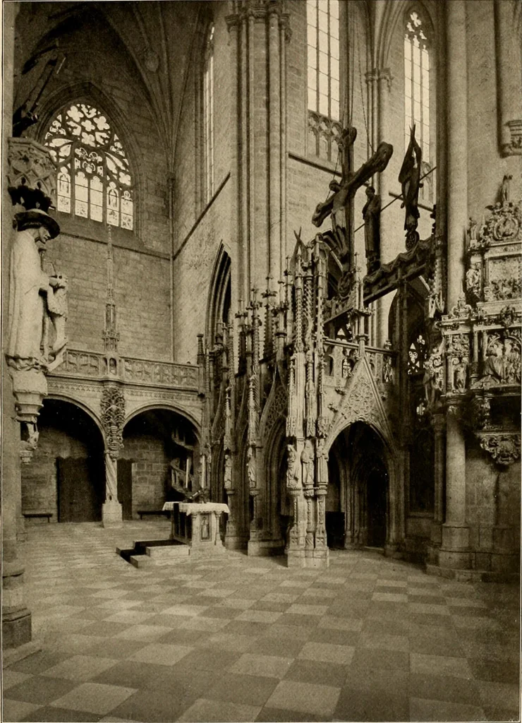 An illustration from Deutsche Baukunst des Mittelalters und der Renaissance = old German architecture, 1922, leaf 210