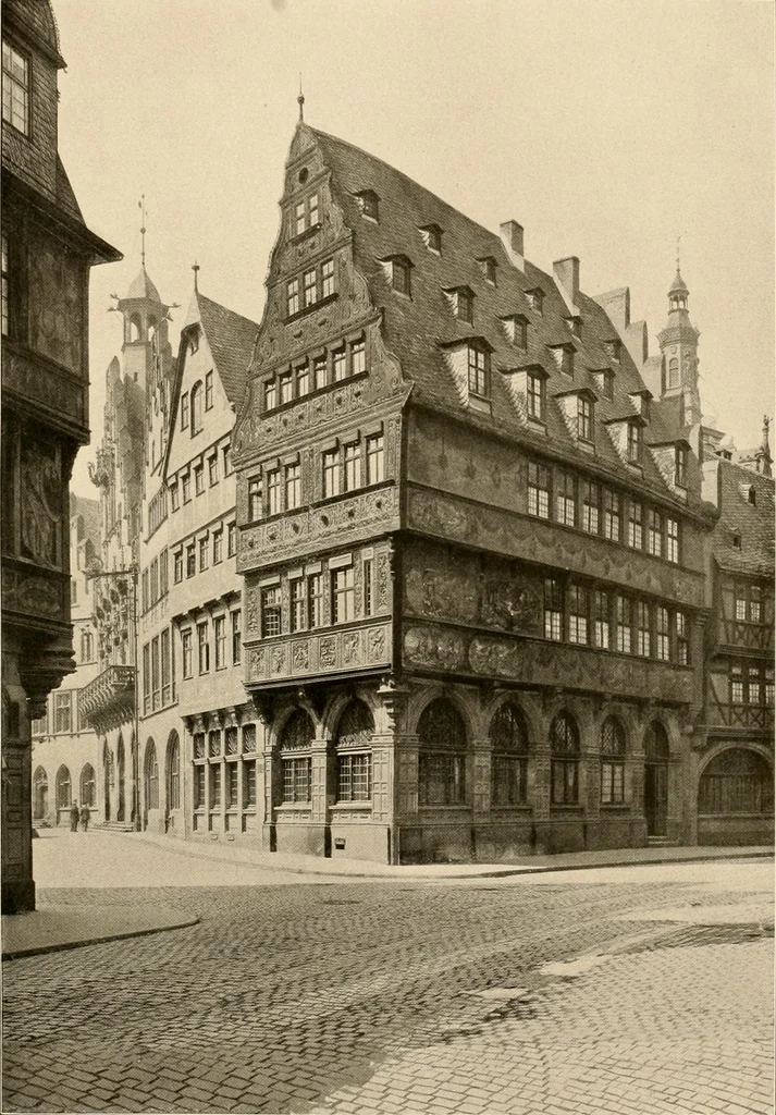 An illustration from Deutsche Baukunst des Mittelalters und der Renaissance = old German architecture, 1922, leaf 46
