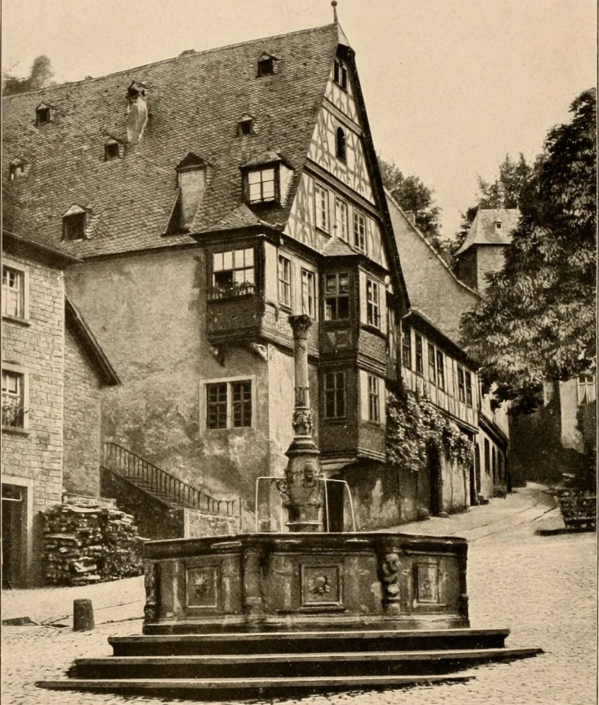 An illustration from Deutsche Baukunst des Mittelalters und der Renaissance = old German architecture, 1922, leaf 55