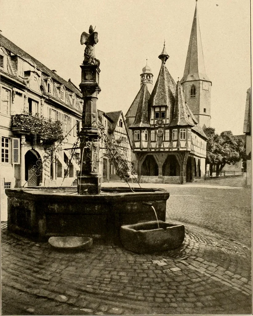 An illustration from Deutsche Baukunst des Mittelalters und der Renaissance = old German architecture, 1922, leaf 56