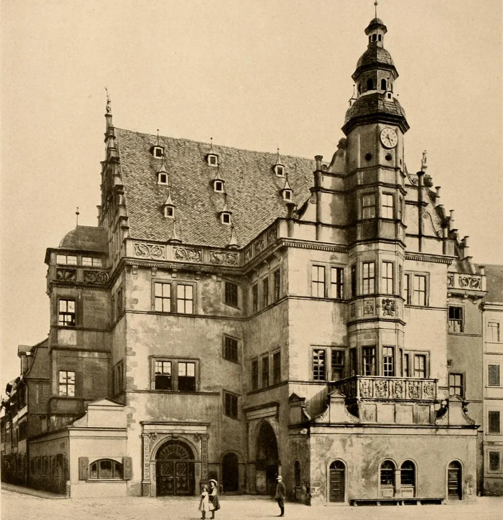 An illustration from Deutsche Baukunst des Mittelalters und der Renaissance = old German architecture, 1922, leaf 57