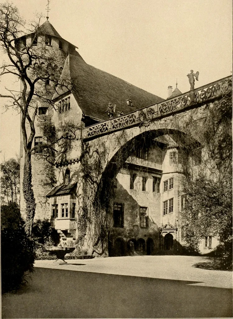 An illustration from Deutsche Baukunst des Mittelalters und der Renaissance = old German architecture, 1922, leaf 58