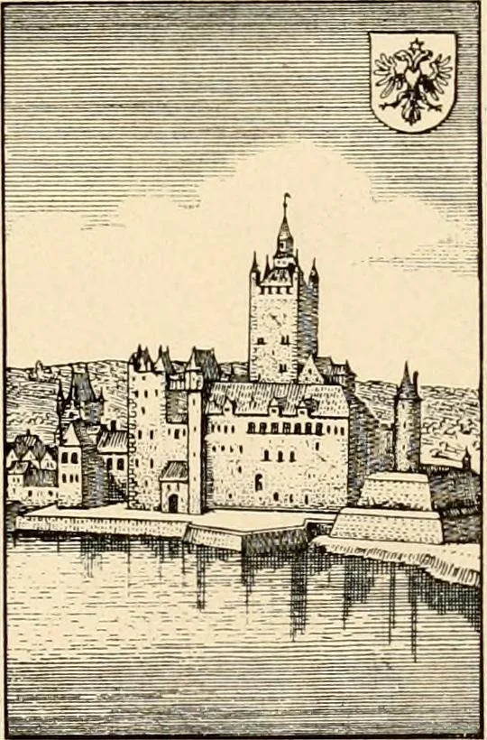 An illustration from Deutsche Baukunst des Mittelalters und der Renaissance = old German architecture, 1922, leaf 6