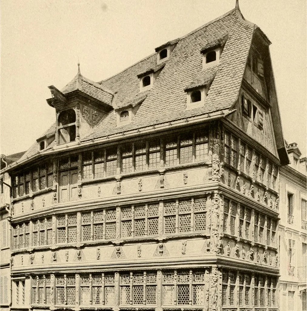 An illustration from Deutsche Baukunst des Mittelalters und der Renaissance = old German architecture, 1922, leaf 74