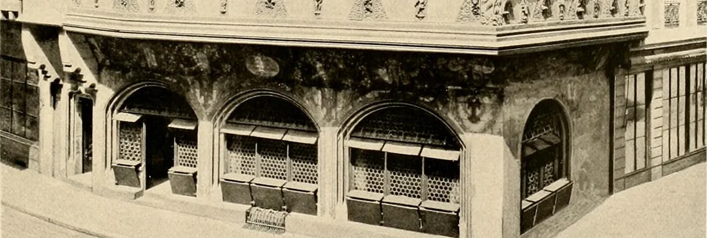 An illustration from Deutsche Baukunst des Mittelalters und der Renaissance = old German architecture, 1922, leaf 74