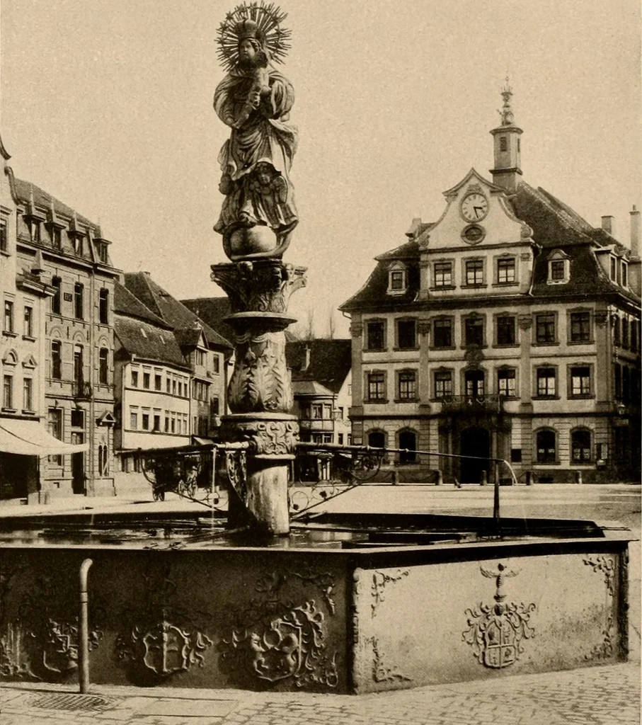 An illustration from Deutsche Baukunst des Mittelalters und der Renaissance = old German architecture, 1922, leaf 85