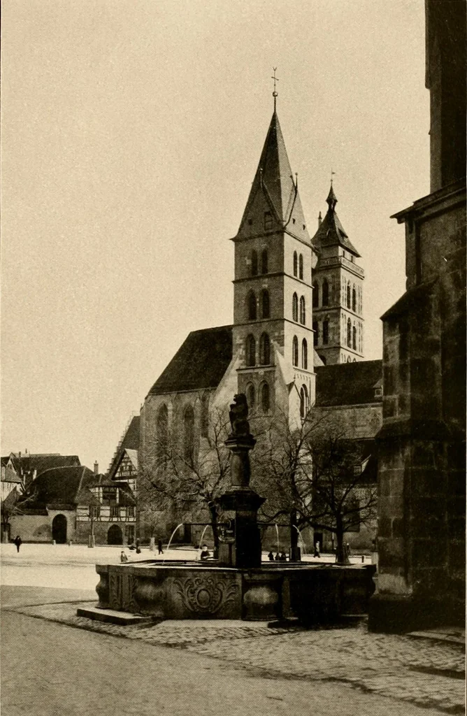 An illustration from Deutsche Baukunst des Mittelalters und der Renaissance = old German architecture, 1922, leaf 86