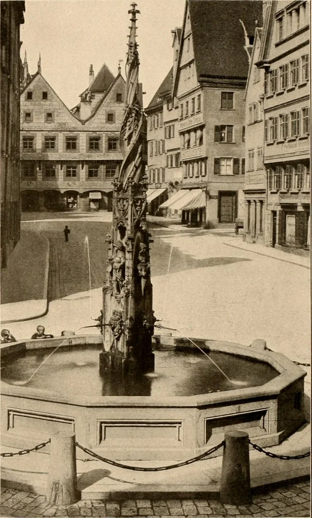 An illustration from Deutsche Baukunst des Mittelalters und der Renaissance = old German architecture, 1922, leaf 93
