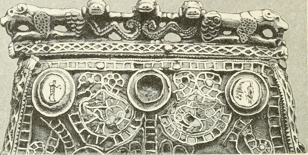 An illustration from Deutsche Kunstgeschichte, 1888, leaf 109
