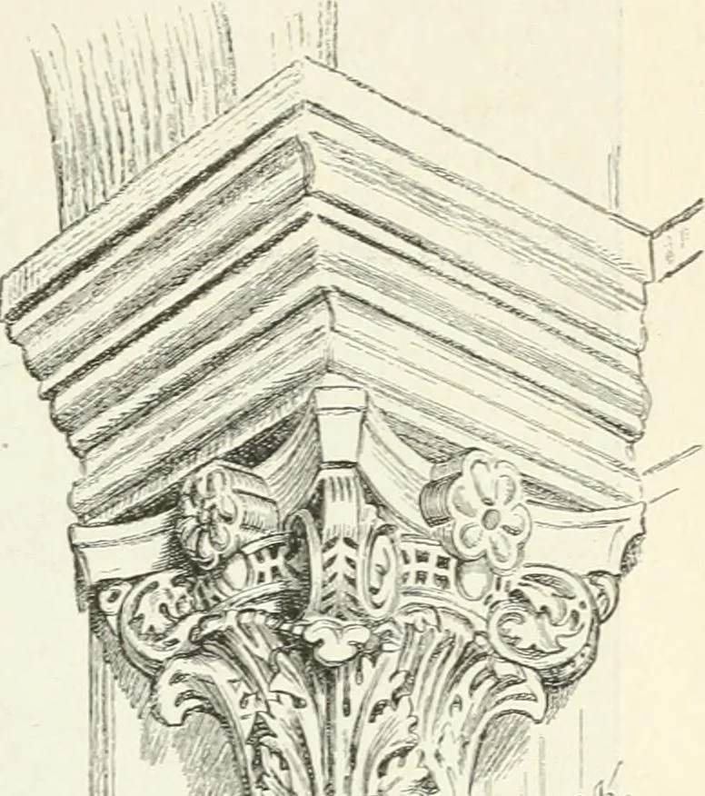 An illustration from Deutsche Kunstgeschichte, 1888, leaf 132