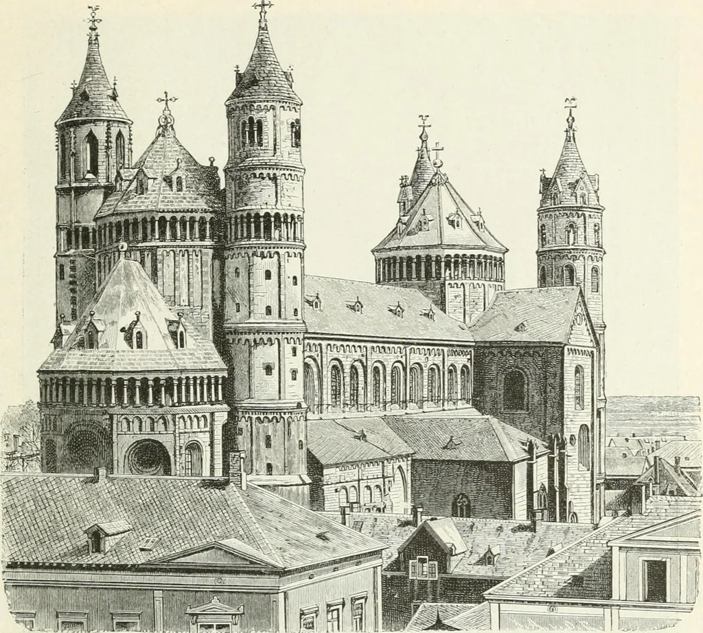 An illustration from Deutsche Kunstgeschichte, 1888, leaf 134