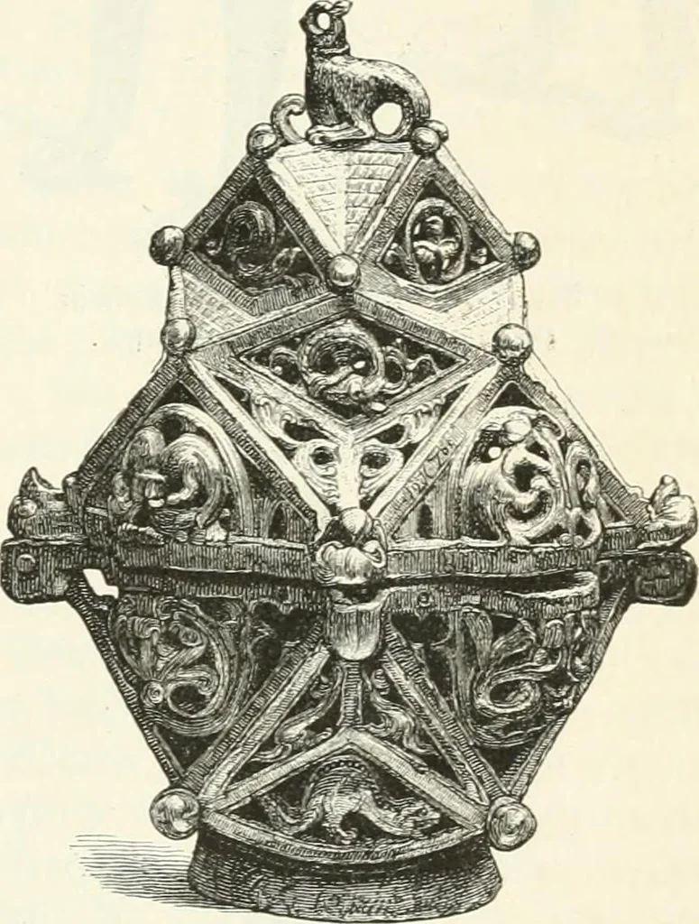 An illustration from Deutsche Kunstgeschichte, 1888, leaf 154