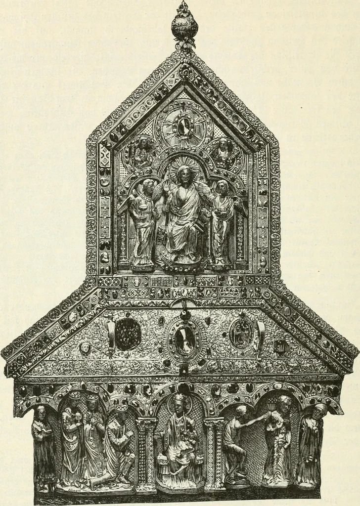 An illustration from Deutsche Kunstgeschichte, 1888, leaf 161