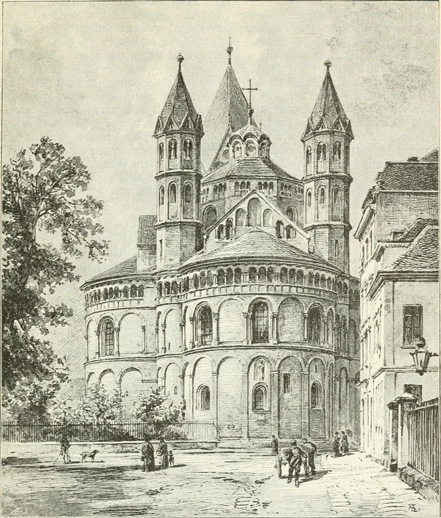 An illustration from Deutsche Kunstgeschichte, 1888, leaf 210