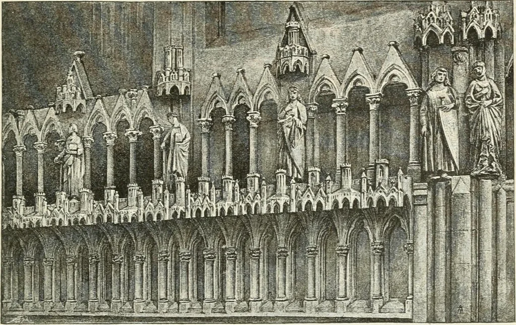An illustration from Deutsche Kunstgeschichte, 1888, leaf 254