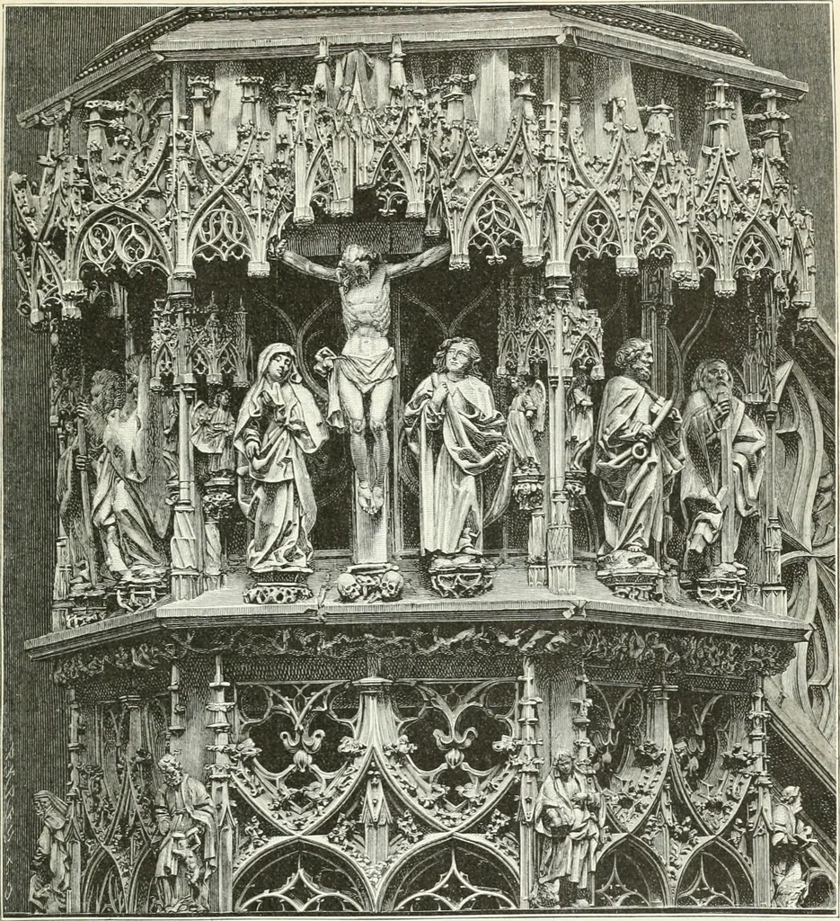 An illustration from Deutsche Kunstgeschichte, 1888, leaf 318