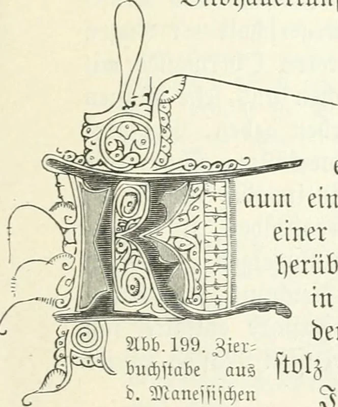 An illustration from Deutsche Kunstgeschichte, 1888, leaf 354