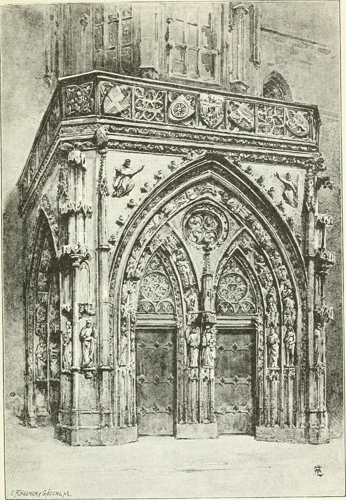 An illustration from Deutsche Kunstgeschichte, 1888, leaf 358