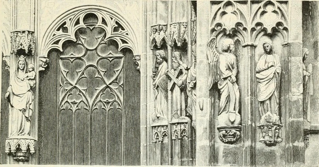 An illustration from Deutsche Kunstgeschichte, 1888, leaf 364