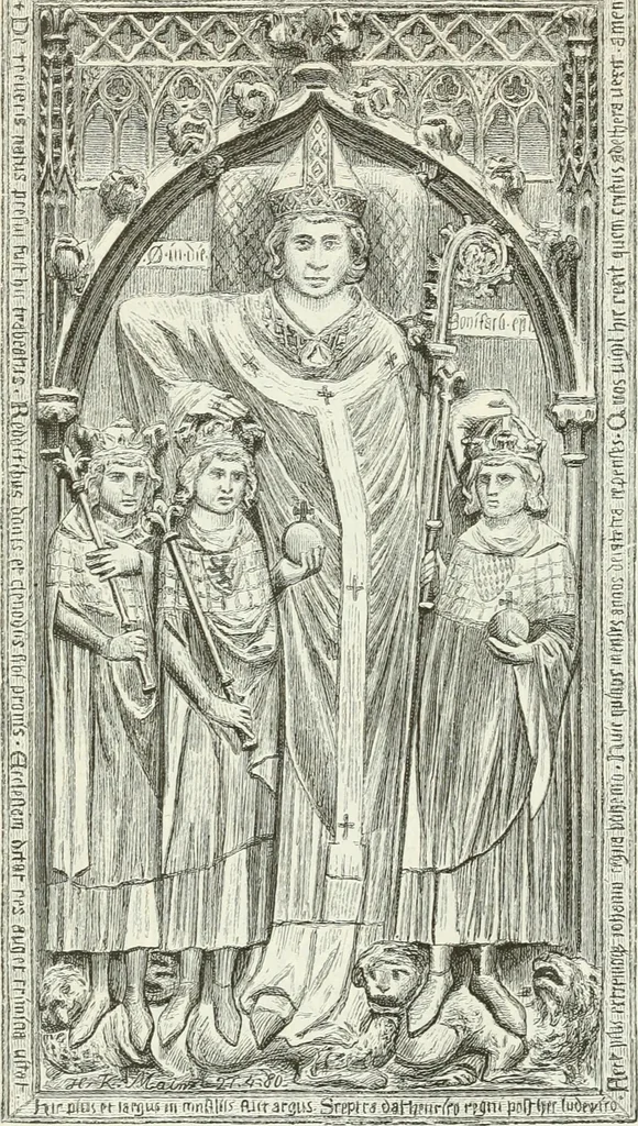 An illustration from Deutsche Kunstgeschichte, 1888, leaf 417