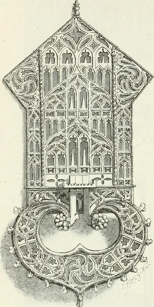 An illustration from Deutsche Kunstgeschichte, 1888, leaf 423