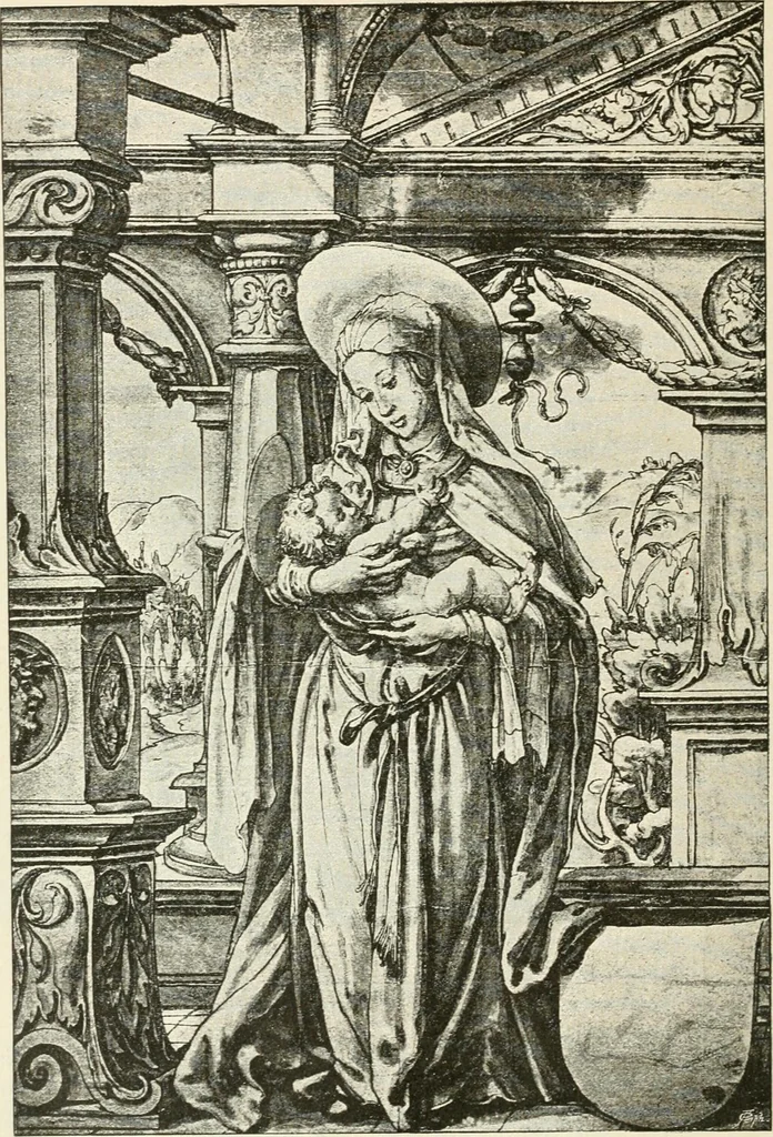 An illustration from Deutsche Kunstgeschichte, 1888, leaf 585
