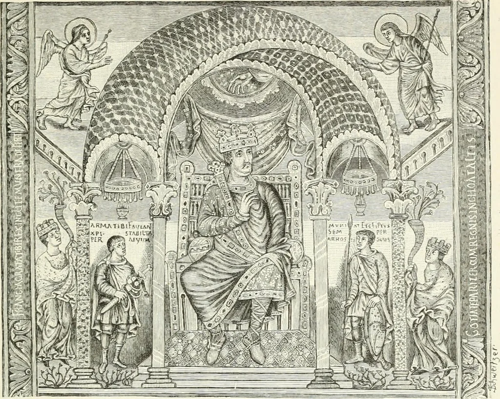 An illustration from Deutsche Kunstgeschichte, 1888, leaf 64