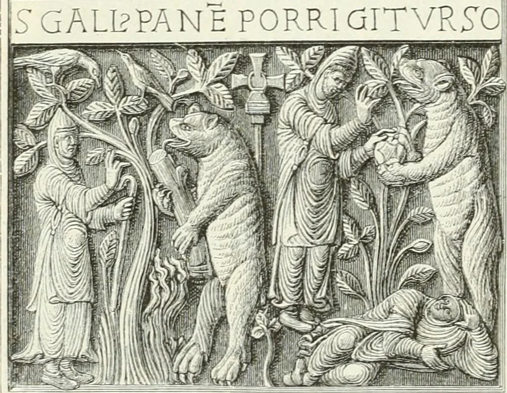 An illustration from Deutsche Kunstgeschichte, 1888, leaf 77