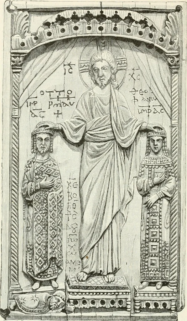 An illustration from Deutsche Kunstgeschichte, 1888, leaf 97