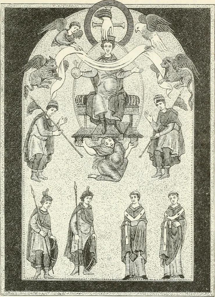 An illustration from Deutsche Kunstgeschichte, 1888, leaf 98