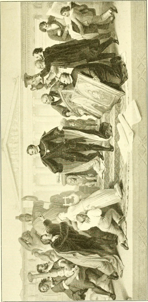 An illustration from Deutsche Museen; Entstehung und Kulturgeschichtliche Bedeutung unserer öffentlichen Kunstsammlungen, 1913, leaf 172